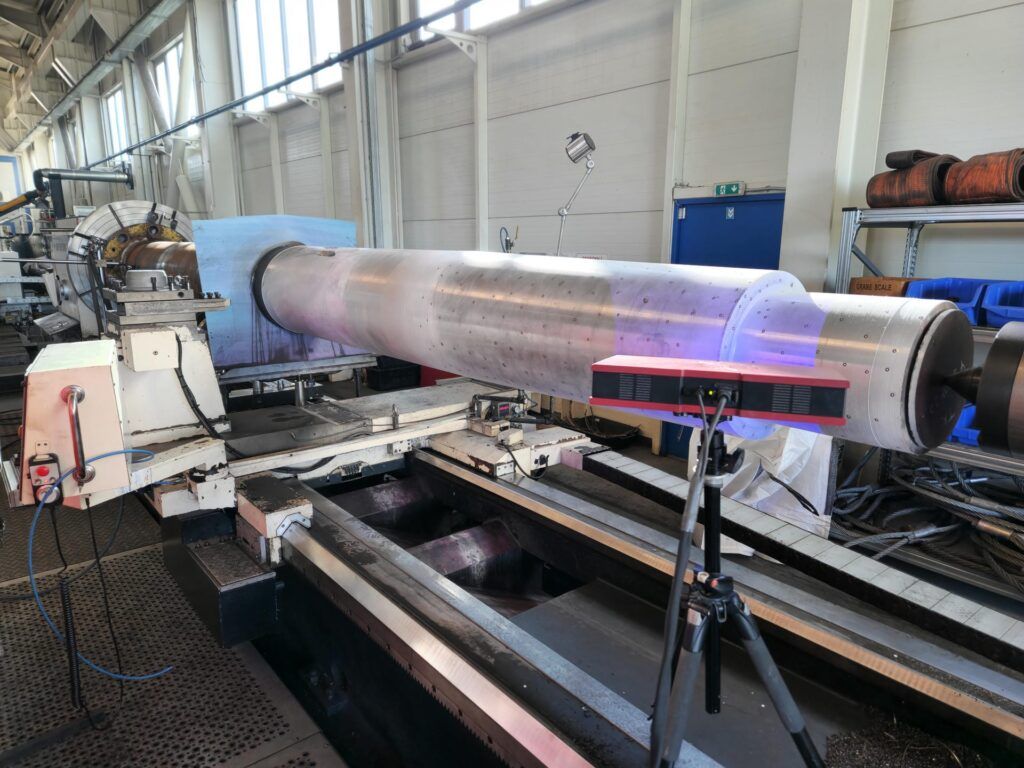 Propeller shaft taper scanning