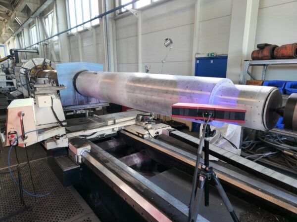 Propeller shaft taper scanning